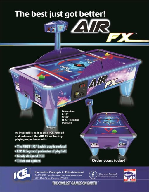 AIRFX42015-510x656 Air FX Full Size Air Hockey Table - Image 2