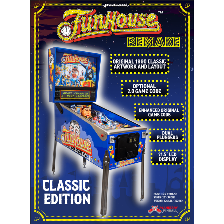 funhouse remake pinball machine classic edition funhouse remake pinball machine classic edition