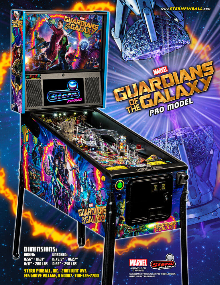 guardians of the galaxy pro pinball machine by stern guardians of the galaxy pro pinball machine by stern