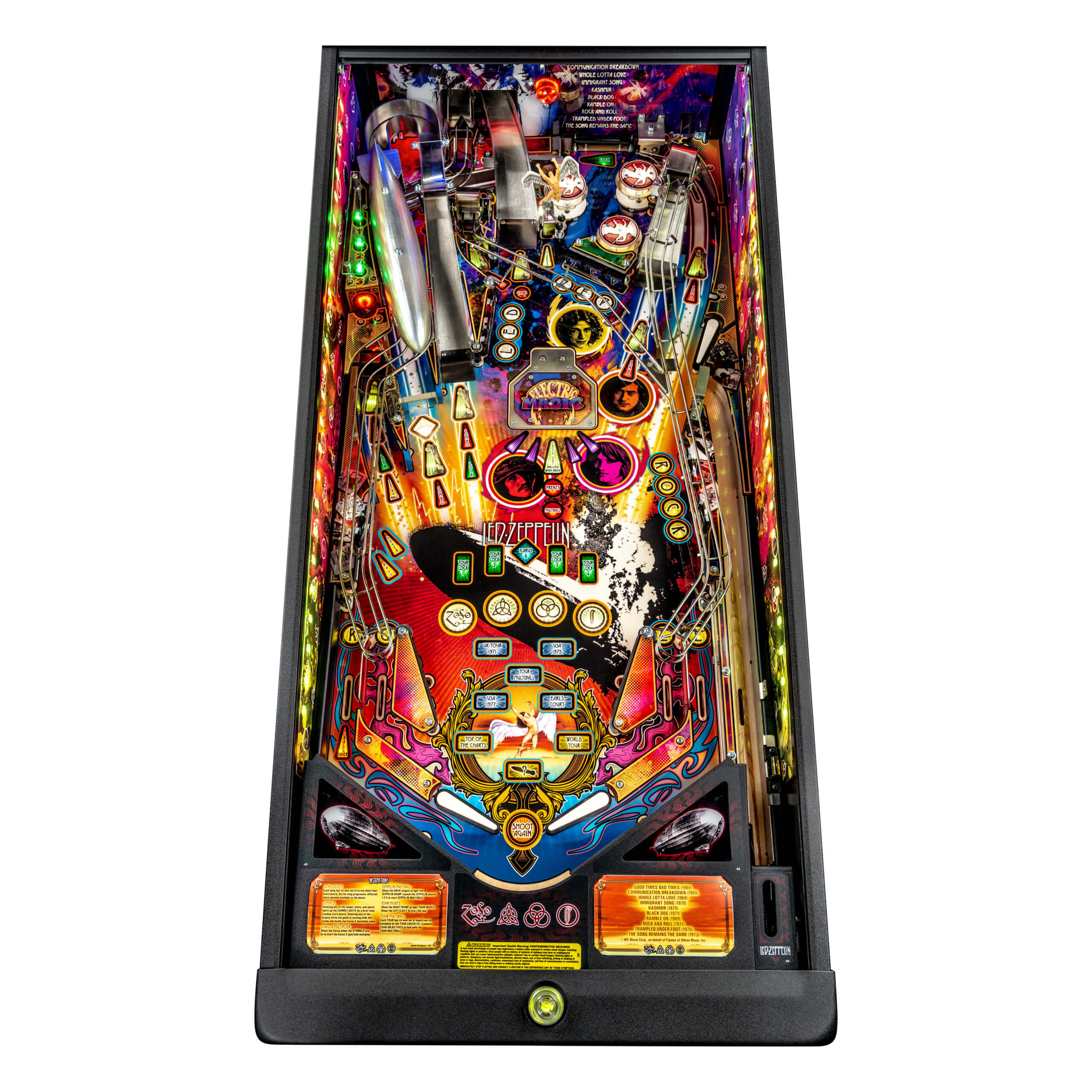 led zeppelin premium pinball machine by stern led zeppelin premium pinball machine by stern