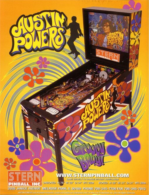 austinflyer1-510x669 Austin Powers Pinball Machine by Stern - Image 5