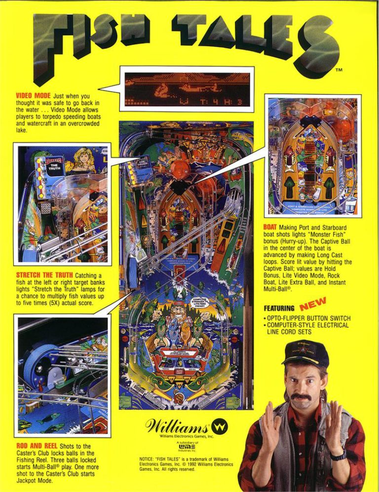fish tales pinball machine by williams fish tales pinball machine by williams