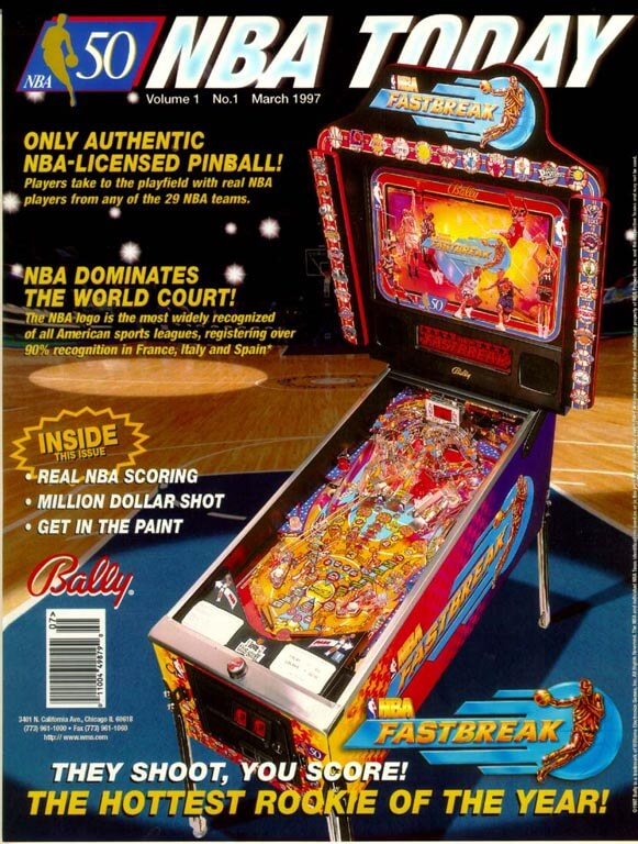 nba fastbreak pinball machine by bally nba fastbreak pinball machine by bally