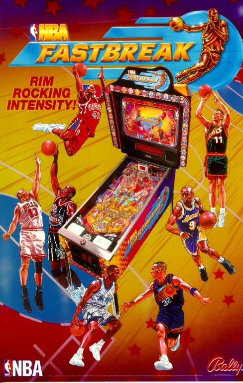nba fastbreak pinball machine by bally nba fastbreak pinball machine by bally