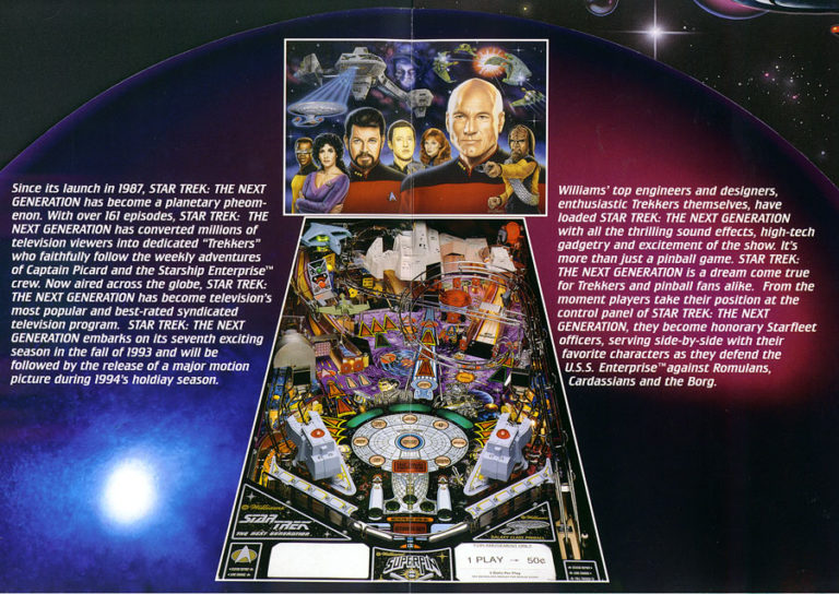 star trek: the next generation pinball machine by williams star trek: the next generation pinball machine by williams