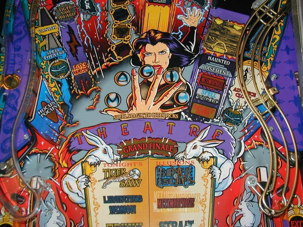 theatre of magic pinball machine by bally theatre of magic pinball machine by bally