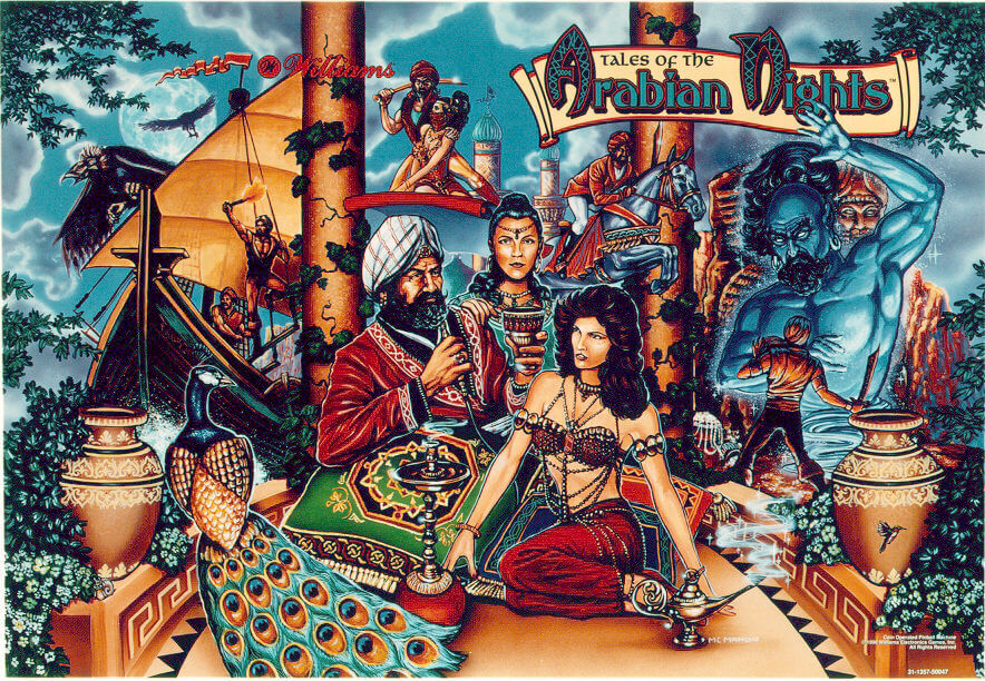 tales of the arabian nights pinball machine by williams tales of the arabian nights pinball machine by williams